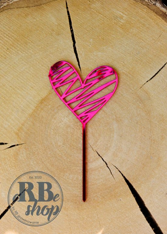 Cake topper Serce